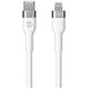 Forever Flexible cable USB-C - Lightning 2,0 m 20W white