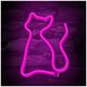 Neon LED Light CAT pink Bat + USB FLNEO4 Forever Light