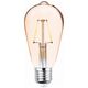 LED Bulb Filament E27 ST64 4W 230V 2200K 400lm COG gold Forever Light