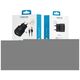 Forever TC-01 charger 1x USB 2A black + microUSB cable 5900495623294