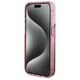 Guess case for iPhone 15 Pro 6,1&quot; GUHCP15LLFCSEGP pink HC LIQ. GLITTER GOLD STRIPES 3666339223687