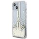 Guess case for iPhone 15 Plus 6,7&quot; GUHCP15MLFCSEGT transparent HC LIQ. GLITTER GOLD STRIPES 3666339223953