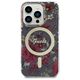 Guess case for iPhone 14 Pro 6,1&quot; GUHMP14LHCFWSA khaki hardcase Magsafe IML Flower 3666339115616