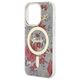 Guess case for iPhone 14 Pro 6,1&quot; GUHMP14LHCFWSA khaki hardcase Magsafe IML Flower 3666339115616