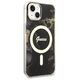 Guess case for iPhone 14 6,1&quot; GUHMP14SHTMRSK black hardcase Magsafe IML Golden Marble 3666339115753