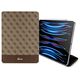 Guess case for iPad Pro 12,9&quot; GUFCP12PS4SGW brown Allover 4G Stripe 3666339119300