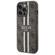 Guess case for iPhone 13 Pro 6,1&quot; GUHMP13LP4RPSW brown harcase Magsafe 4G Printed Stripes 3666339119751