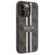 Guess case for iPhone 13 Pro 6,1&quot; GUHMP13LP4RPSW brown harcase Magsafe 4G Printed Stripes 3666339119751