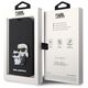 Karl Lagerfeld case for iPhone 14 Pro 6,1&quot; KLBKP14LSANKCPK black Saffiano Karl & Choupette 3666339122805