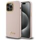 Guess case for iPhone 15 Pro 6,1&quot; GUHCP15LSMBSLP pink HC SILICONE SCRIPT METAL LOGO & FRAME 3666339149208