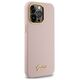 Guess case for iPhone 15 Pro 6,1&quot; GUHCP15LSMBSLP pink HC SILICONE SCRIPT METAL LOGO & FRAME 3666339149208