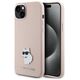 Karl Lagerfeld case for iPhone 15 Plus 6,7&quot; KLHCP15MSMHCNPP pink HC SILICONE C METAL PIN 3666339166243