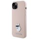 Karl Lagerfeld case for iPhone 15 Plus 6,7&quot; KLHCP15MSMHCNPP pink HC SILICONE C METAL PIN 3666339166243