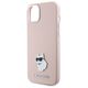 Karl Lagerfeld case for iPhone 15 Plus 6,7&quot; KLHCP15MSMHCNPP pink HC SILICONE C METAL PIN 3666339166243