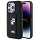 Karl Lagerfeld case for iPhone 15 Pro 6,1&quot; KLHCP15LGSAKCPK black HC GRIPSTAND SAFFIANO KC PINS 3666339206895
