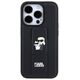 Karl Lagerfeld case for iPhone 15 Pro 6,1&quot; KLHCP15LGSAKCPK black HC GRIPSTAND SAFFIANO KC PINS 3666339206895