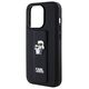 Karl Lagerfeld case for iPhone 15 Pro 6,1&quot; KLHCP15LGSAKCPK black HC GRIPSTAND SAFFIANO KC PINS 3666339206895