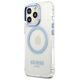 Guess case for iPhone 13 Pro / 13 6,1&quot; GUHMP13LHTRMB blue hard case Metal Outline Magsafe 3666339057237