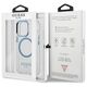 Guess case for iPhone 13 Pro / 13 6,1&quot; GUHMP13LHTRMB blue hard case Metal Outline Magsafe 3666339057237