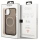 Guess case for iPhone 13 Pro Max 6,7&quot; GUHMP13XHTCMK black hard case Gold Outline Translucent MagSafe 3666339057046