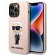 Karl Lagerfeld case for iPhone 14 Pro 6,1&quot; KLHCP14LSNIKBCP pink hard case Silicone NFT Ikonik 3666339098636
