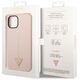 Guess case for iPhone 14 6,1&quot; GUHCP14SSLTGP pink hardcase Silicone Line & Triangle 3666339065928