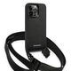 Karl Lagerfeld case for iPhone 14 Pro 6,1&quot; KLHCP14LSTMMK black hardcase Monogram Plaque Logo Strap 3666339093259
