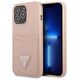 Guess case for IPhone 13 Pro 6,1&quot; GUHCP13LPSATPP hard case pink Saffiano Double Card Triangle 3666339048143
