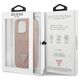Guess case for IPhone 13 Pro 6,1&quot; GUHCP13LPSATPP hard case pink Saffiano Double Card Triangle 3666339048143