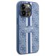 Guess case for iPhone 14 Pro 6,1&quot; GUHMP14LP4RPSB blue hardcase Magsafe 4G Printed Stripes 3666339119997
