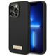 Guess case for iPhone 14 Pro Max 6,7&quot; GUHMP14XSBPLK black hard case Liquid Silicone Logo Plate MagSafe 3666339070250