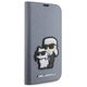 Karl Lagerfeld case for iPhone 14 Pro 6,1&quot; KLBKP14LSANKCPG silver Saffiano Karl & Choupette 3666339122843