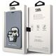 Karl Lagerfeld case for iPhone 14 Pro 6,1&quot; KLBKP14LSANKCPG silver Saffiano Karl & Choupette 3666339122843