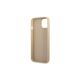 Guess case for iPhone 13 Mini 5,4&quot; GUHCP13SPSATLE hardcase Saffiano PU Triangle beige 3666339040314