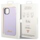 Guess case for iPhone 14 Pro 6,1&quot; GUHCP14LSLSMU purple hard case Silicone Vintage Gold Logo 3666339064983