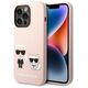 Karl Lagerfeld case for iPhone 14 Pro 6,1&quot; KLHMP14LSSKCI light pink HC Magsafe Liquid Silicone Karl & Choupette 3666339078133