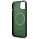 Guess case for iPhone 13 Pro Max 6,7&quot; GUHMP13XSPLA green hard case Silicone Logo Plate MagSafe 3666339056964
