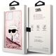 Karl Lagerfeld case for iPhone 14 Pro 6,1&quot; KLHCP14LLNCHCP pink hardcase Liquid Glitter NFT Choupette Head 3666339086985