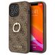 Guess case for iPhone 13 Pro 6,1&quot; GUHCP13L4GMRBR brown HC PU 4G Ring 3666339023973