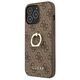 Guess case for iPhone 13 Pro 6,1&quot; GUHCP13L4GMRBR brown HC PU 4G Ring 3666339023973