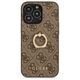 Guess case for iPhone 13 Pro 6,1&quot; GUHCP13L4GMRBR brown HC PU 4G Ring 3666339023973
