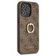 Guess case for iPhone 13 Pro 6,1&quot; GUHCP13L4GMRBR brown HC PU 4G Ring 3666339023973