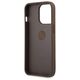 Guess case for iPhone 13 Pro 6,1&quot; GUHCP13L4GMRBR brown HC PU 4G Ring 3666339023973