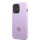 Guess case for iPhone 13 / 13 Pro 6,1&quot; GUHCP13LPS4MU purple hardcase Saffiano 4G Small Metal Logo 3666339048068