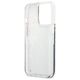 Guess case for iPhone 13 Pro GUHCP13LLFLSB blue hard case Glitter Flower 3666339041250