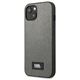 Karl Lagerfeld case for iPhone 13 Mini KLHCP13SSFMP2DG silver hard case Saffiano Logo 3666339048884