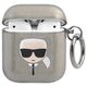 Karl Lagerfeld case for Airpods 1/2 KLA2UKHGK cover black Glitter Karl`s Head 3666339030254