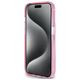 Guess case for iPhone 15 Pro 6,1&quot; GUHMP15LHRSGSP pink HC RING STAND MAGSAFE SCRIPT LOGO GLITTER 3666339156480