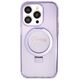 Guess case for iPhone 15 Pro 6,1&quot; GUHMP15LHRSGSU purple HC RING STAND MAGSAFE SCRIPT LOGO GLITTER 3666339156763