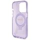 Guess case for iPhone 15 Pro 6,1&quot; GUHMP15LHRSGSU purple HC RING STAND MAGSAFE SCRIPT LOGO GLITTER 3666339156763